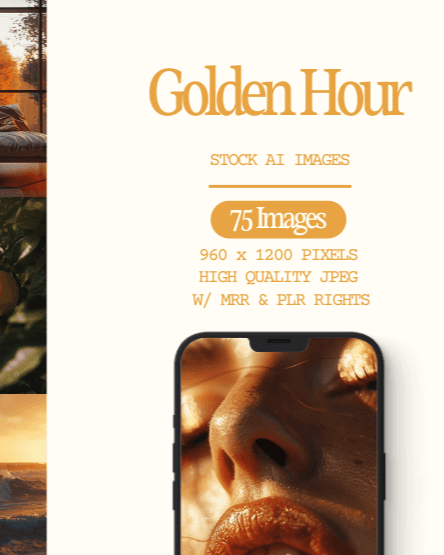 Golden Hour Stock AI Images - Zen Digital Vibe