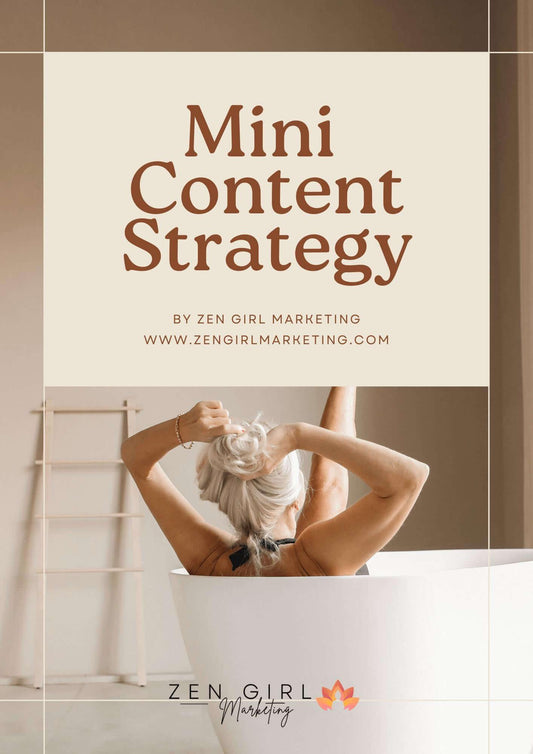 Mini Content Strategy - Zen Digital Vibe